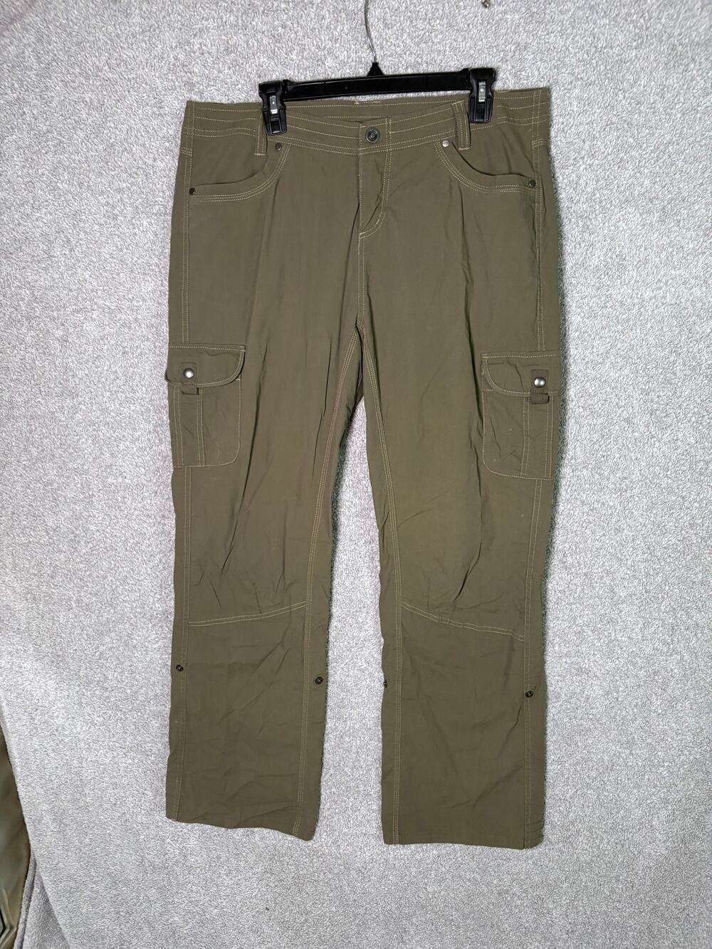 Kuhl Splash Roll Up Cargo Pants Womens Olive Hiking Utility